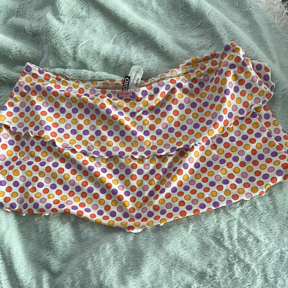 XOXO Tiered Mini Swim Skirt/Coverup